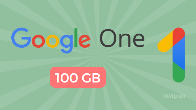 Gói gia hạn Google One 100 GB 1 năm